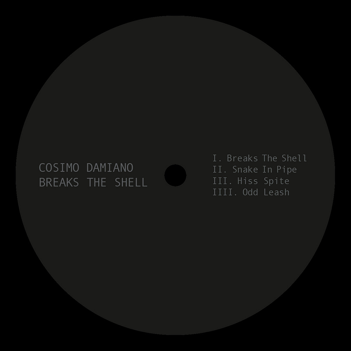 Cosimo Damiano – Breaks The Shell (SPAZIONERO003)